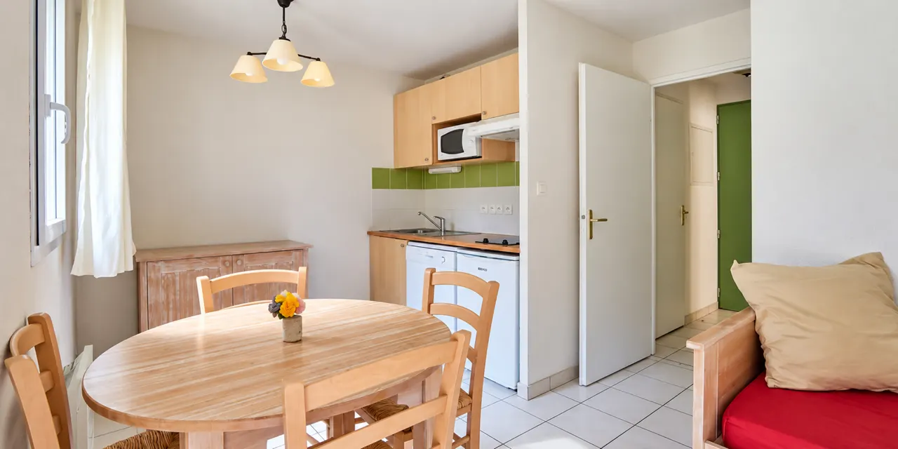 Séjour d'un appartement 2 pièces – 4 personnes au Hameau du Lac